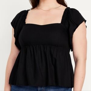 Oldnavy Tall Black Top